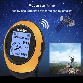 Delninukas Su Sklende, Palydovinė GPS Positioner Kompasas, Lauko Sportas, Kelionės, Žygiai Mini GPS Navigacijos