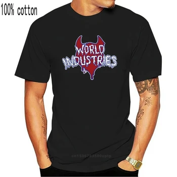 Derliaus Pasaulio Pramonės Velnias Vyras Skateboard Kablys Langų T Shirt spausdinti