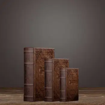Derliaus Suklastotas knygas Modelio Apdaila Meno Antikos Imitacija retro Knygos saugojimo spinta ornamentu Namų Dekoro studija kambarys rekvizitai