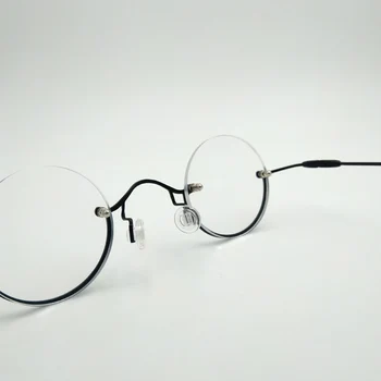 Derliaus turas pusė oprawie akiniai skaitymui kadras,Super smulkių metalinių akinių rėmeliai ,Trumparegystė Optinis Recepto Akinius ОЧКИ