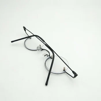 Derliaus turas pusė oprawie akiniai skaitymui kadras,Super smulkių metalinių akinių rėmeliai ,Trumparegystė Optinis Recepto Akinius ОЧКИ