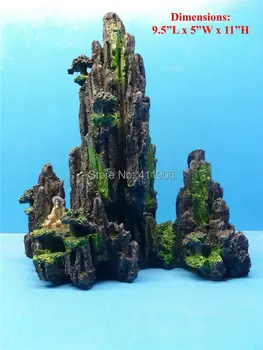 Derva akvariumas ornamentu dekoro L24CM*W14CM*28CM rockery kalnų medis fishman žuvų bako apdailos nemokamas pristatymas