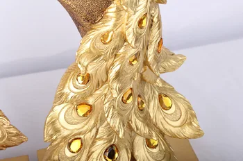 Derva Amatų Kūrybinės Mados Golden Peacock Apdaila Namo Apdaila, Verslo Dovanos, sodo puošmena