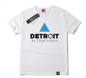 Detroitas: Tapti Žmogaus Cosplay Kostiumų Connor RK800 T-shirt KARA AX400 Žaidimas medvilnės marškinėlius tee