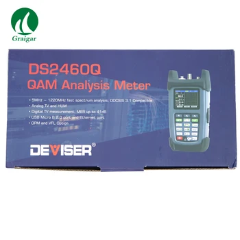 Deviser DS2460Q QAM Analizė Metrų Palaiko Skaitmeninio QAM/Analoginiai Signalai su Ethernet prievadas, skirtas Ping Funkcija