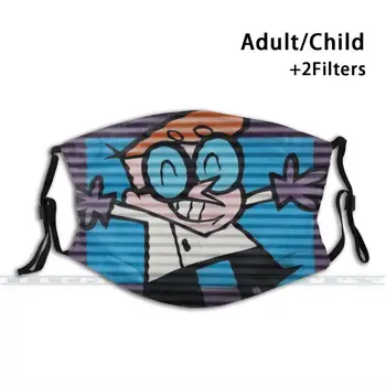 Dexter Killer Custom Design Dėl Vaikų, Suaugusiųjų Kaukė Apsaugos Nuo Dulkių Filtras Spausdinti Skalbti Veido Kaukė Dexter Animacinių Filmų Laboratorijos Mokslininkas