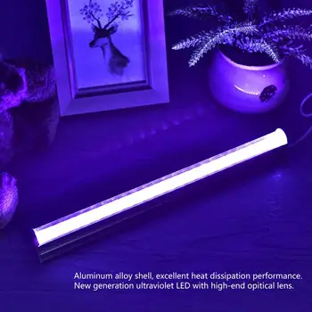 Dezinfekuoti, Sterilizuoti UV LED Juodos šviesos juosta 10w T8 Integruotos Lemputės Nešiojamų Baras LED Juostelės Žibintai su integruota įjungimo/Išjungimo Jungiklis