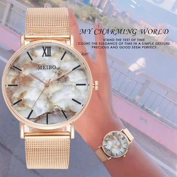 Diamond Moterų Laikrodžiai Nauji Marmuro Modelio Elegantiškas Akių Dirželis Ponios Laikrodis Relogio Feminino Laikrodis Moterų Reloj Mujer