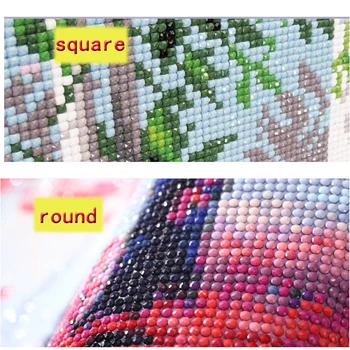 Diamond Mozaikos Gyvūnų ir Medžių Nuotrauką Strazdų kvadratiniu Diamond Gręžimo, Dažymo Diamond Siuvinėjimo Namų puošybai