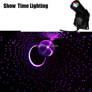 Didelio ryškumo LED 15W RGB PinSpot scenos šviesos diodų (LED Šviesos vietoje Etapo poveikį spalva DJ KTV Šalis, Diskoteka, vestuvės visų žvaigždžių danguje