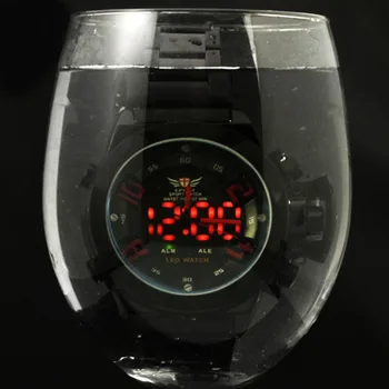 Didelis ciferblatas vyrų full steel žiūrėti skaitmeninę Kariuomenės Karinių laikrodžius relogio masculino Prekės Epozz vandeniui mados dizaino montre