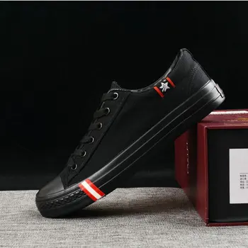 Didelis dydis 35-48 Visas juodas Naujas prekės ženklas Mados Moterų Sneaker Butai, Batai Ponios Atsitiktinis Drobė Batai Kvėpuojantis Tenso bateliai NN-10