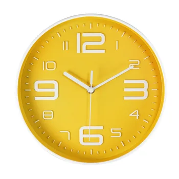 Didelis Skaitmeninis Sieninis Laikrodis Silent Šiaurės Kūrybos Geltona Modernių Namų Paprasta Sieninis Laikrodis Reloj Sumalti Kambarį Apdaila MM60WC