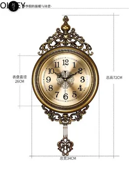 Didelių Prabangių Aukso Sieninis Laikrodis Kambarį Silent Kūrybinis užmojis Sieniniai laikrodžiai Miegamasis Kvarciniai Laikrodžiai Sienos, Namų Dekoro Reloj De Sumalti