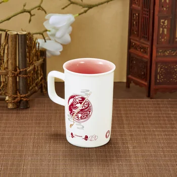 Didmeistris iš Demoniškas Auginimo MDZS Wei Wuxian Lan Wangji Vandens Keraminės Kavos Puodelis Puodelis Senovės Stiliaus Kolekcija Cosplay Dovana