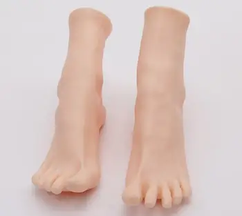 Didmeninė 14*23cm Moterų kojinės modelis trumpų kojų manekenas moteris silikono koja modelio Kojinių Ekranas 2vnt/daug M00539
