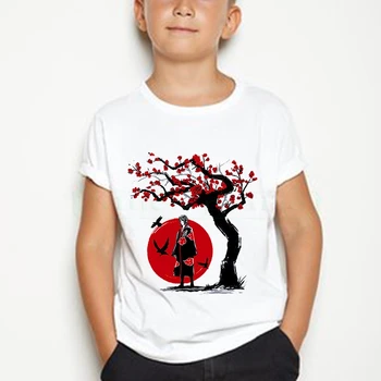 Didmeninė 2020 metų Vasaros vaikų Naujasis Japonijos Anime Naruto Uchiha Sasuke Itachi berniukas medvilnės spausdinimo vaikas laisvalaikio T-shirt 2020 camiseta