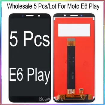 Didmeninė 5 Vnt./daug Moto E6 ŽAISTI LCD Ekranas su Touch 