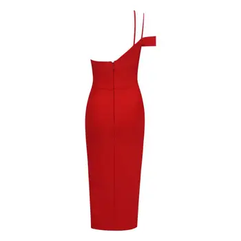 Didmeninė Vasaros Mados Seksualus Rankovių Raudona Kelio Ilgis Moterų Tvarstis Suknelė 2019 Dizainerio Mados Šalis Suknelė Vestido