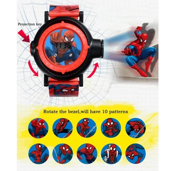 Didysis išpardavimas Voras Vyrų MARVEL Keršytojas Super Herojus Vaikai Skaitmeninis Žiūrėti Berniukas Žaislas, Draugas, Meilė Bičiulių Paauglių Laikrodis Smart Vaikų Kartą Junior