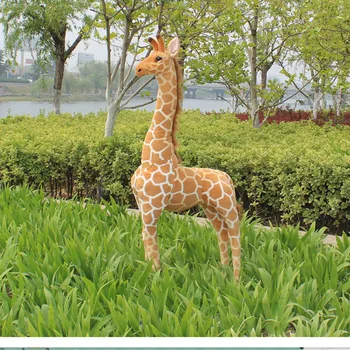 Didžiulis Realus Žirafa Pliušiniai Žaislai Mielas iškamša Lėlės, Minkšti Modeliavimas anime Žirafa, kalėdų, Gimtadienio Dovana Kūdikiui, Dovana Vaikams