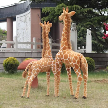 Didžiulis Realus Žirafa Pliušiniai Žaislai Mielas iškamša Lėlės, Minkšti Modeliavimas anime Žirafa, kalėdų, Gimtadienio Dovana Kūdikiui, Dovana Vaikams