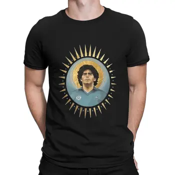 Dievo ranka Piktogramos Maradona galvos portretas Ar Prakaito David DiehlCrazy Pavasario Komiškas Cool S-XXXXXL Dizaineris Vyrų t-shirt