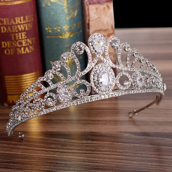 DIEZI 3 Spalvų Mados Baroko Prabanga Kristalų Bridal Crown Rožančiai Šviesos Aukso Diadem Rožančiai Moterų Nuotaka Vestuvių Plaukų Accessrioes
