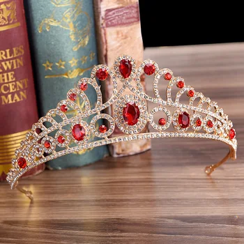 DIEZI 3 Spalvų Mados Baroko Prabanga Kristalų Bridal Crown Rožančiai Šviesos Aukso Diadem Rožančiai Moterų Nuotaka Vestuvių Plaukų Accessrioes