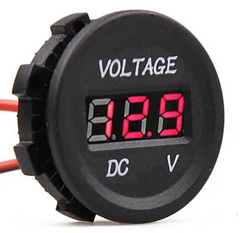 Digital Voltmeter Volt metro Lizdas Automobilių Valtis Auto Motociklas, Sunkvežimis,Matavimo diapazonas 5-35V