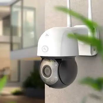 DIGOO DG-ZXC43 8 LED 1080P PTZ Smart IP Kamera, Wireless Lauko Dome kamerų H. 265 infraraudonųjų SPINDULIŲ Naktinio Matymo Saugumo Home Monitorius