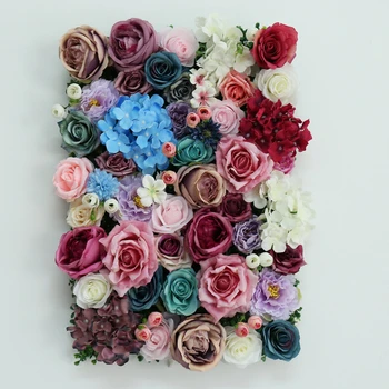 Dirbtinio Šilko Rožė Gėlių Plokščių Sienų Apdaila 1.95 ft x 1,31 ft Vestuvių Backdrops Atveju Šalis, Kūdikių Dušai Arrangment
