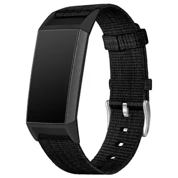 Dirželis Fitbit Mokestis 3 Drobės Audinys Dirželio Pakeitimo Riešo Diržas Sporto Diržu, Fitbit Smart Watch Band Priedai Dirželis