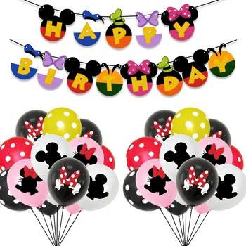 Diseney Mickey Mouse Bollons Vaikas Staltiesė Voras Voras Prekių Apdaila Plastikiniu Dangčiu Temą Vienkartiniai Gimtadienio