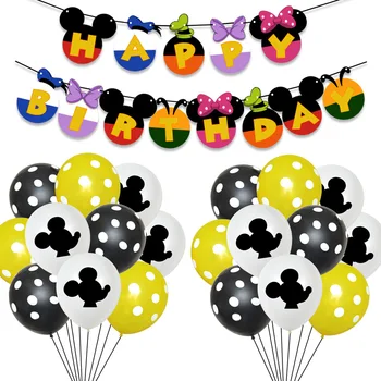 Diseney Mickey Mouse Bollons Vaikas Staltiesė Voras Voras Prekių Apdaila Plastikiniu Dangčiu Temą Vienkartiniai Gimtadienio