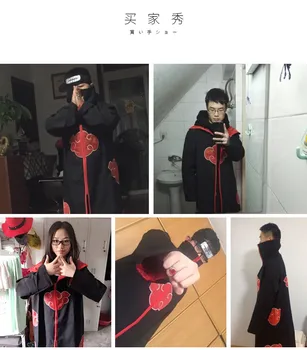 Disfraz de Cosplay de Naruto Akatsuki, rubisafe de Naruto Uchiha Itachi, disfraz de Cosplay de Anime, anime cosplay Tranšėjų Apsiaustas