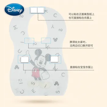 Disney 20pcs/box kūdikių mitybos kombinezonai su antkrūtiniais vandeniui super minkštas vienkartiniai ryžių dubenėlį vaikas, vaikas didelis seilių kišenėje galima skalbti