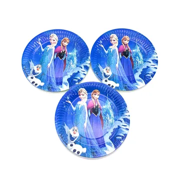 Disney 61Pcs/31Pcs Karšto Animacinių filmų Užšaldyti Anna Elsa Vaikų Mergaičių Gimtadienis, Vestuvės Lankstūs Šiaudeliai Popieriuje Taurės Plokštės Apdailos Reikmenys