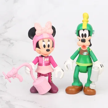 Disney Duomenys sąnarys Gali Judėti Mickey Mouse Minnie ančiukas Donaldas Scena, Lenktynių Pyragas Apdaila Veiksmų Skaičiai Žaislai Gimtadienis
