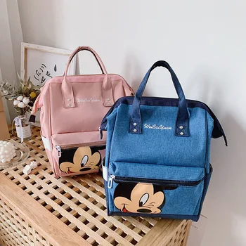 Disney Mickey mouse Atgal pack moterų nauja mada atgal pack campus kelionės krepšys didelės talpos rankinėje aukštosios mokyklos studentas krepšys