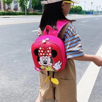 Disney Mickey Mouse Vaikams, Cartoon maišelį, Mokyklą, vaikų darželį, kuprinės, berniukų, mergaičių Kelionės saugojimo knygos krepšys