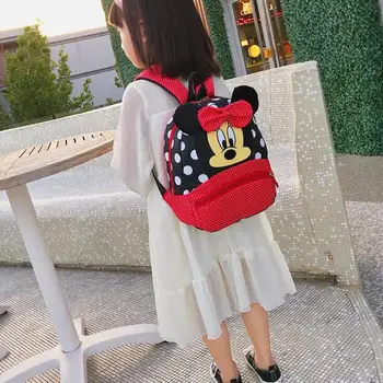 Disney nauja mados Mickey kuprinę Minnie berniukai ir mergaitės kuprinę vaikams kuprinė mielas darželio kuprinė kuprinę vaikams