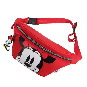 Disney nauja Mickey vyrų ir moterų diržas maišelį Mickey Mouse pečių maišą krūtinės maišelį berniukų, mergaičių rankinės