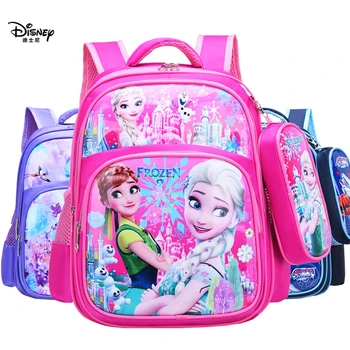 Disney nauja pečių maišą + pieštukas maišelį berniukas Voras mergina Užšaldyti pradinės mokyklos animacinių filmų maišelį lauko keliauti šviesos saugojimo kuprinė