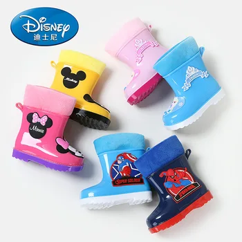 Disney nauja vaikų lietaus batai berniukų, mergaičių, kūdikių, vaikų darželis, ne slydimo vandens bateliai baby lengvas užšaldyti princesė lietaus batai