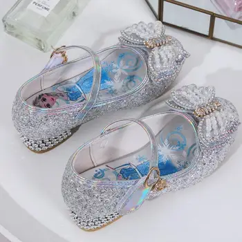 Disney princesė sušaldyti 2 Elsa ir Anos mergaitės sandalai s Disney vaikams minkšti batai paplūdimio bateliai Vaikams, Batų Elsa Sneaker Kalėdų Dovana