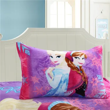 Disney Violetinė Užšaldyti Elsa Anna Princesė Lengvas Pliušinis Karalienės Dydžio Antklodės ant Lovos / Sofos / Plokštumos Flatsheet Patalynės Metimų