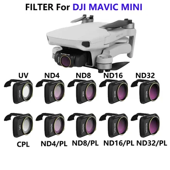 DJI Mavic Mini/ Mini 2 Kameros Lęšis ND/PL Poliarizacinių Filtrų Rinkinys MCUV ND4 ND8 ND16 ND32 CPL Už DJI Mavic Mini Drone Priedai
