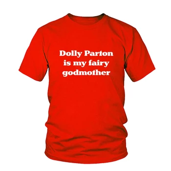 Dolly Parton Yra Mano Fėja Krikštamotė Hipster Marškinėliai Moterims Vasaros Medvilnė Tee Unisex Tumblr T-shirt Medvilnės Moterų Viršūnių Lašas Laivas