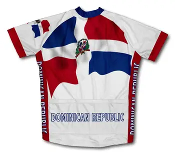 Dominikos Respublikos Vėliava, Dviračių Megztiniai Vasaros trumpomis Rankovėmis Dviračiu Dėvėti Dviračių maillot kvėpuojantis MTB Trumpas rankovės drabužių nuoma